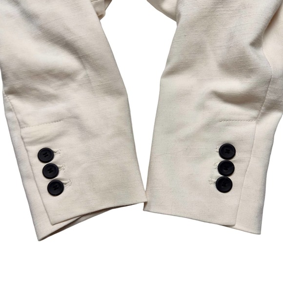 House of Harlow 1960 | Women | Cream Swan Open Front Blazer | Size Small - Picture 13 of 13